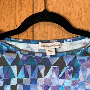 Coldwater Creek tunic style long sleeve T shirt S